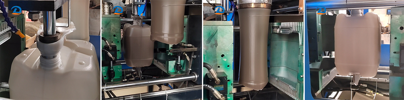 Máquina de moldagem por sopro de regador multicavidade: HDPE / PE / PP compatível para moldagem de regador 0,1L-30L